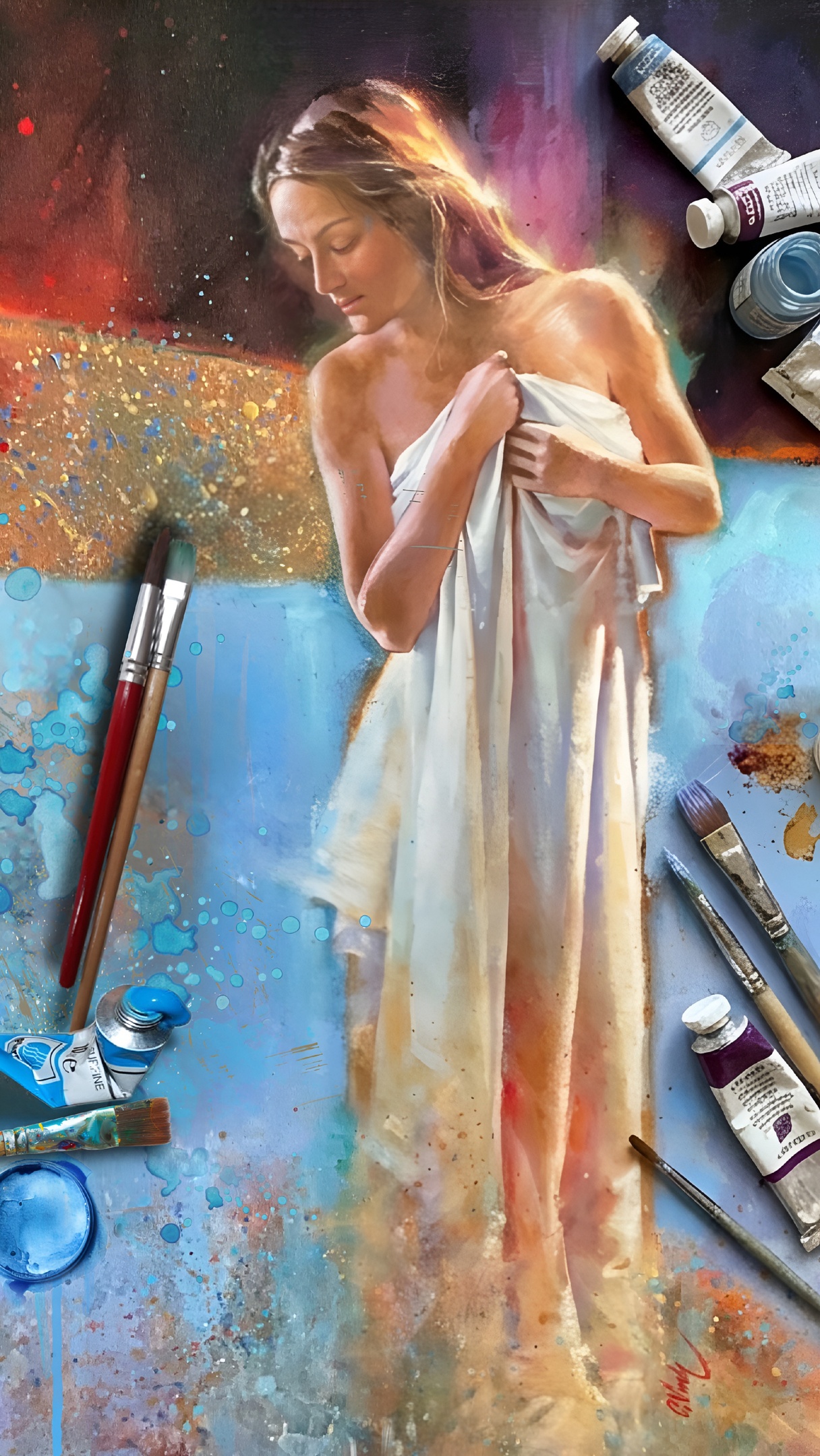 Les fondations de la peinture. Charles Vinh . Studio art académie Rosemère . Nicole Dubé