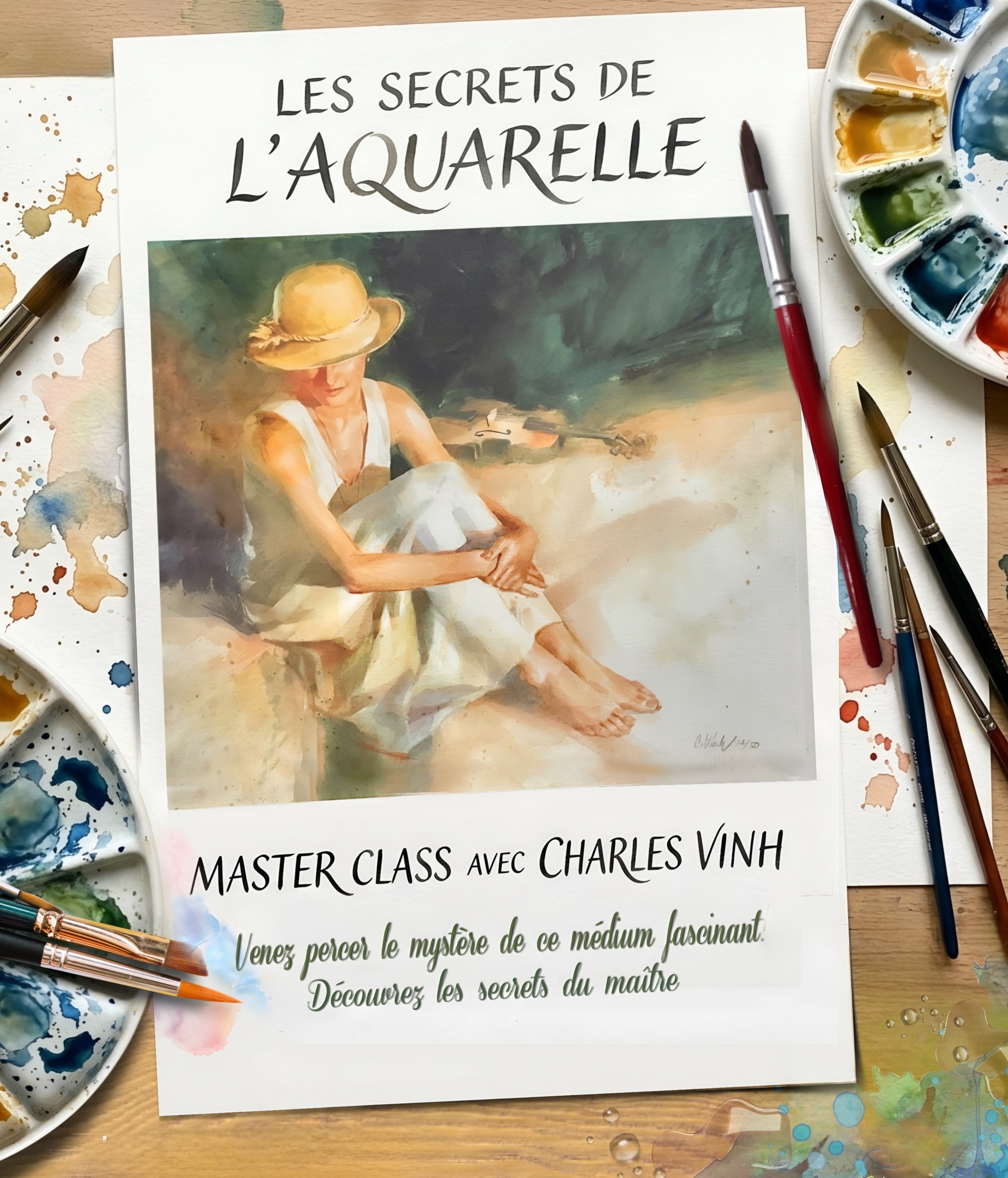 Les fondations de la peinture. Charles Vinh . Studio art académie Rosemère . Nicole Dubé